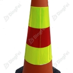 Traffic Cone Collars - Custom Road Safety Reflective Yellow Traffic Cone Sleeve